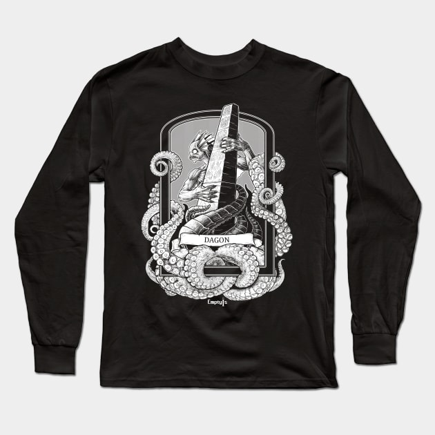 Dagon Lovecraft Long Sleeve T-Shirt by EmptyIs